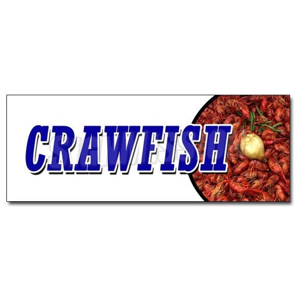 CRAWFISH DECAL sticker boil dinner lunch corn cajun new orleans buggers, D-36 Crawfish